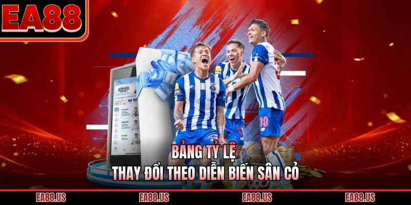 Bảng tỷ lệ thay đổi theo diễn biến sân cỏ